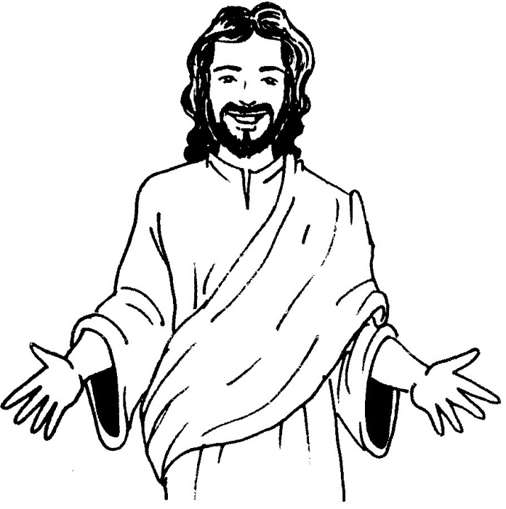 Jesus picture to colour